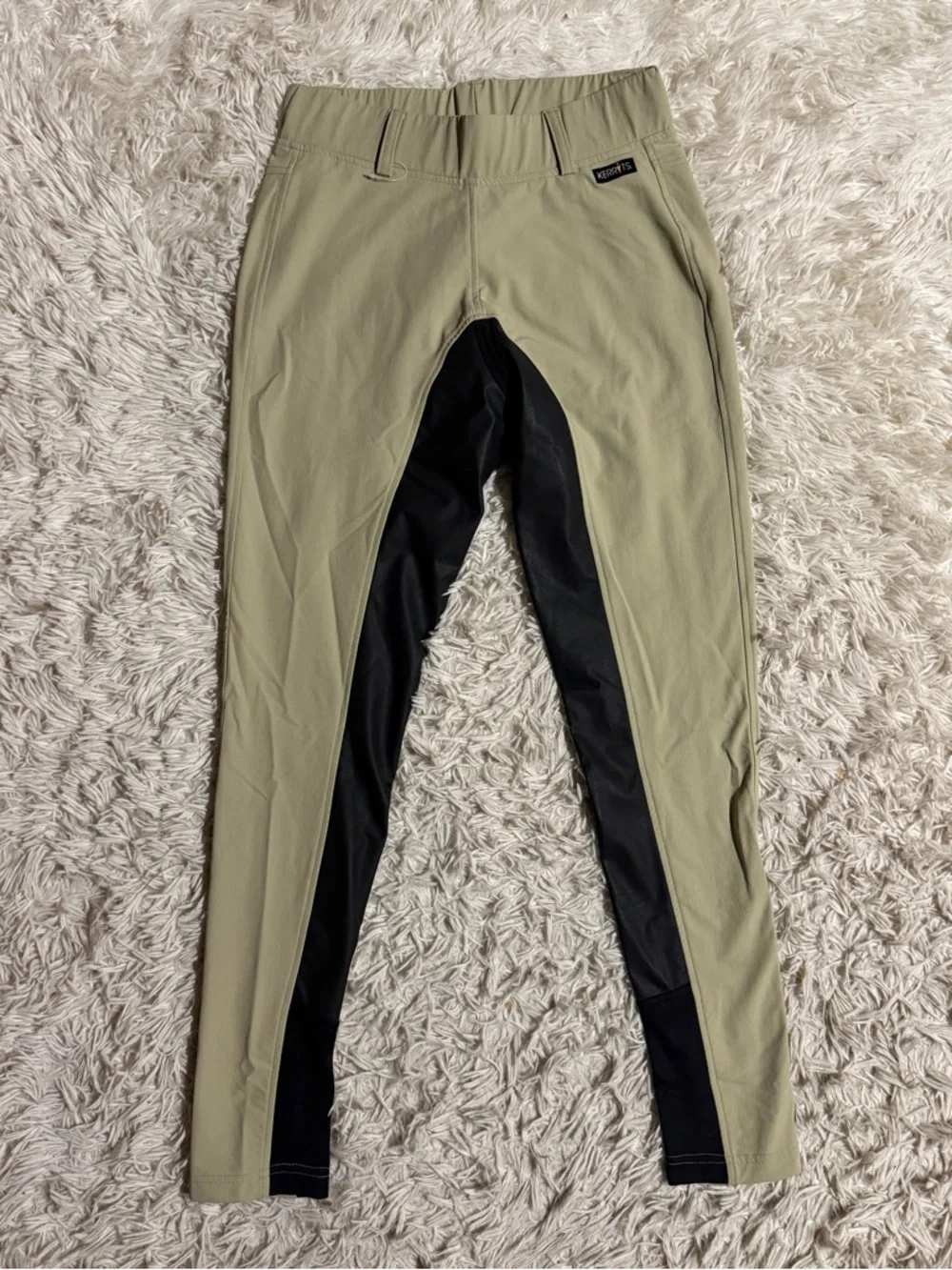 Women’s Small Tan Kerrits Full Seat Horseback Riding Tights Breeches. Good Cond. - Picture 2 of 6